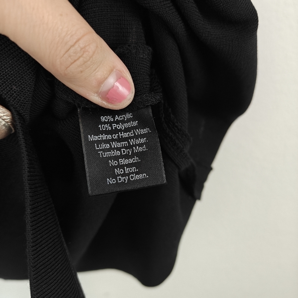 Misook Pearl Button Up Black Light Weight V-neck Cartigan Size Medium Women's - Picture 14 of 14